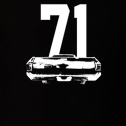 1971 El Camino Rear View With Year Dark Color T Shirt