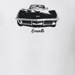 1972 Corvette Grill View With Model Light Color T Shirt
