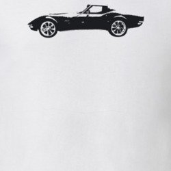 1972 Corvette Side View Light Color T Shirt