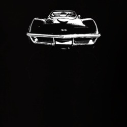 1972 Corvette Grill View Dark Color T Shirt