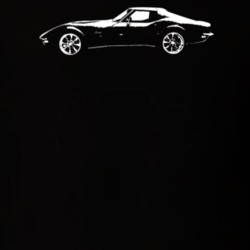1972 Corvette Side View Dark Color T Shirt