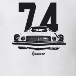 1974 Camaro Grill View With Year And Model Light Color T Shirt