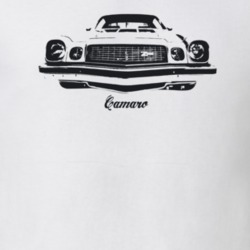 1974 Camaro Grill View With Model Light Color T Shirt