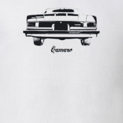 1974 Camaro Rear View With Model Light Color T Shirt