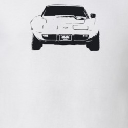 1977 Corvette Grill View Light Color T Shirt