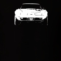 1977 Corvette Grill View Dark Color T Shirt