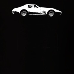1977 Corvette Side View Dark Color T Shirt