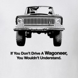 1970 Wagoneer Grill View With Slogan Light Color T Shirt