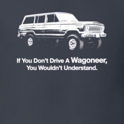 1970 Wagoneer Side View With Slogan Dark Color T Shirt