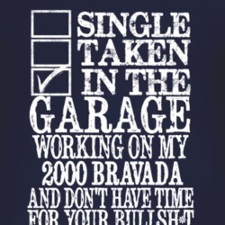 Single Taken In The Garage With 2000 Oldsmobile Bravada T Shirt