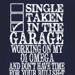 Single Taken In The Garage With 2001 Chevy Omega T Shirt