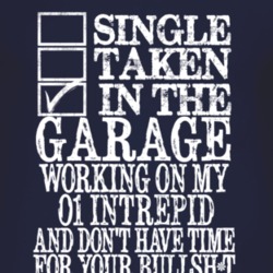 Single Taken In The Garage With 2001 Dodge Intrepid T Shirt