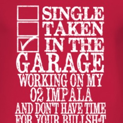 Single Taken In The Garage With 2002 Chevy Impala T Shirt