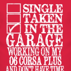 Single Taken In The Garage With 2006 Chevy Corsa Plus T Shirt