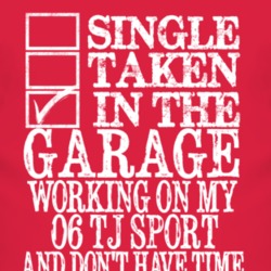 Single Taken In The Garage With 2006 TJ Sport T Shirt