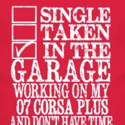 Single Taken In The Garage With 2007 Chevy Corsa Plus T Shirt