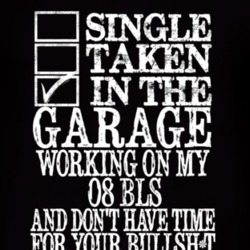 Single Taken In The Garage With 2008 Cadillac BLS T Shirt