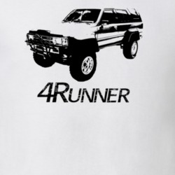 1989 4Runner SR5 Side View With Model Light Color T Shirt