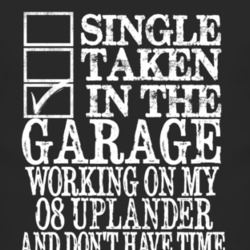 Single Taken In The Garage With 2008 Chevy Uplander T Shirt