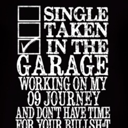 Single Taken In The Garage With 2009 Dodge Journey T Shirt