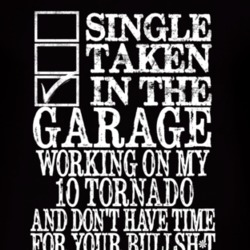 Single Taken In The Garage With 2010 Chevy Tornado T Shirt