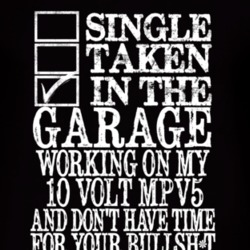 Single Taken In The Garage With 2010 Chevy Volt MPV5 T Shirt
