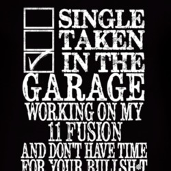 Single Taken In The Garage With 2011 Fusion T Shirt