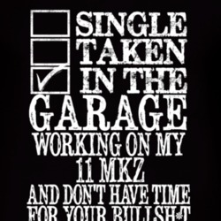 Single Taken In The Garage With 2011 Lincoln MKZ T Shirt