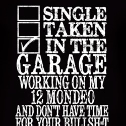 Single Taken In The Garage With 2012 Mondeo T Shirt