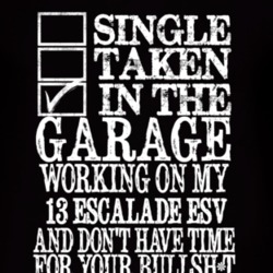 Single Taken In The Garage With 2013 Cadillac Escalade ESV T Shirt