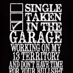 Single Taken In The Garage With 2013 Territory T Shirt