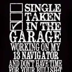 Single Taken In The Garage With 2013 Lincoln Navigator T Shirt