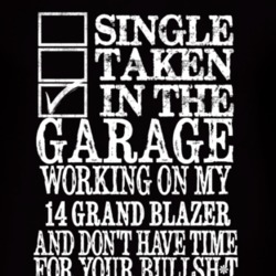 Single Taken In The Garage With 2014 Chevy Grand Blazer T Shirt