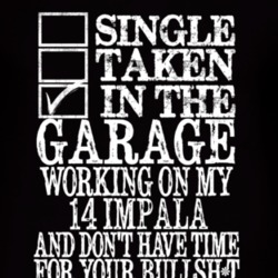 Single Taken In The Garage With 2014 Chevy Impala T Shirt