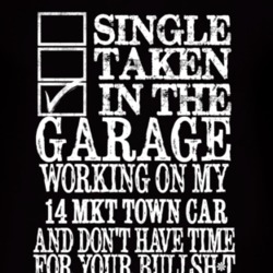 Single Taken In The Garage With 2014 Lincoln MKT Town Car T Shirt