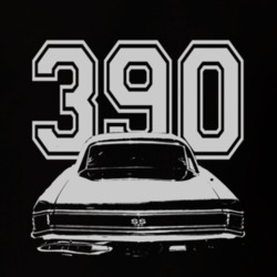 1969 AMC Rambler White Graphic Rear Engine Size T Shirt