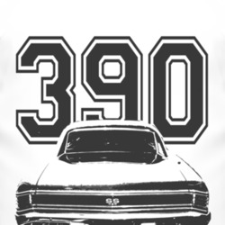 1969 AMC Rambler Black Graphic Rear Engine Size T Shirt