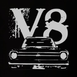 1969 AMC Rambler Grill White Graphic V8 T Shirt