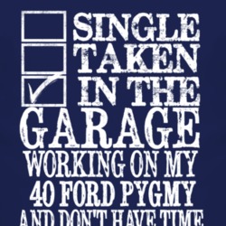 Single Taken In The Garage With 1940 Pygmy T Shirt