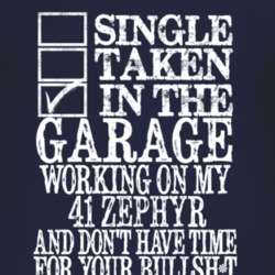 Single Taken In The Garage With 1941 Lincoln Zephyr T Shirt