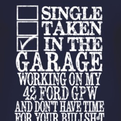Single Taken In The Garage With 1942 GPW T Shirt