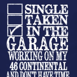 Single Taken In The Garage With 1946 Lincoln Continental T Shirt