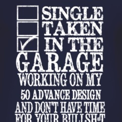 Single Taken In The Garage With 1950 Chevy Advance Design T Shirt