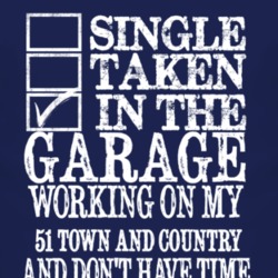 Single Taken In The Garage With 1951 Chrysler Town and Country T Shirt