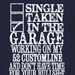 Single Taken In The Garage With 1952 Customline T Shirt