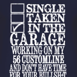 Single Taken In The Garage With 1956 Customline T Shirt