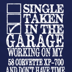 Single Taken In The Garage With 1958 Chevy Corvette XP-700 T Shirt