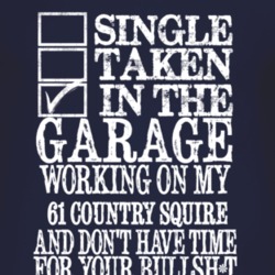Single Taken In The Garage With 1961 Country Squire T Shirt