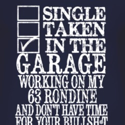 Single Taken In The Garage With 1963 Chevy Rondine T Shirt