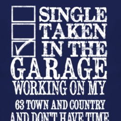 Single Taken In The Garage With 1963 Chrysler Town and Country T Shirt
